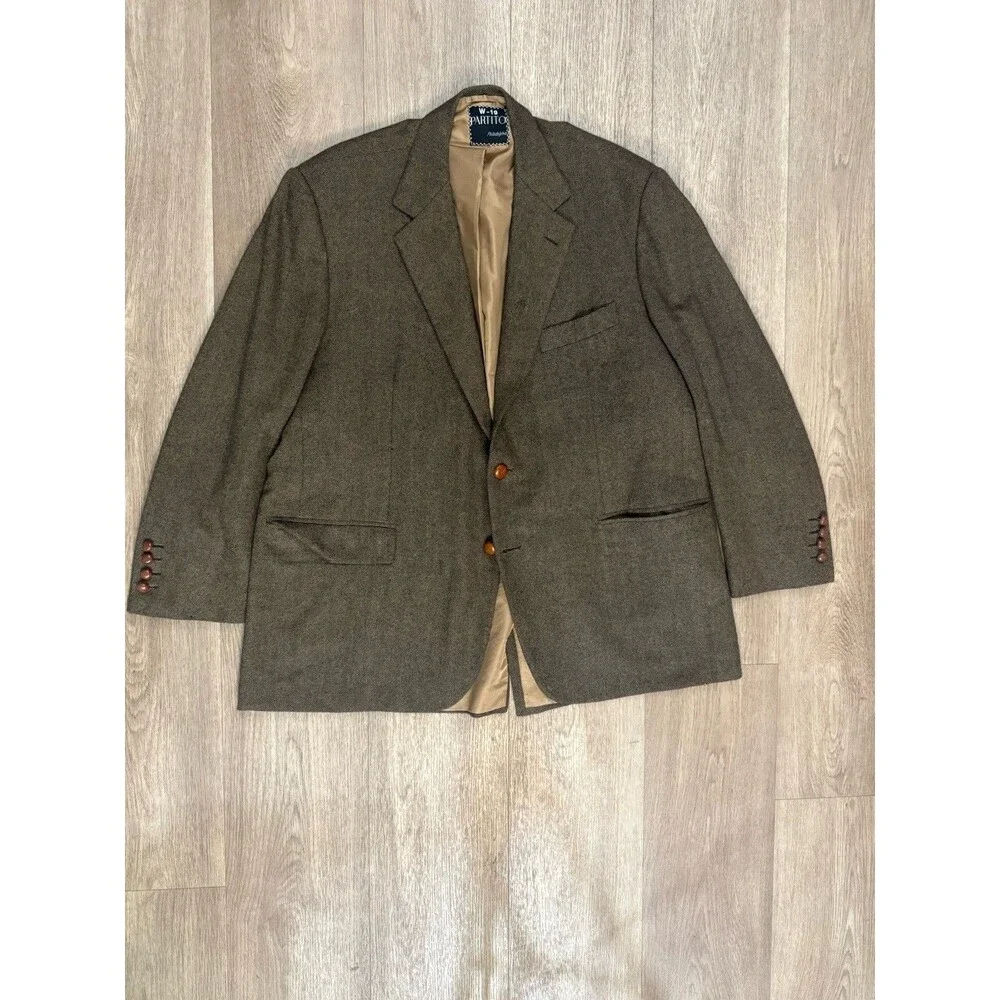Raymond Partito Philadelphia Two Piece Custom Suit 2019 ~52R Suede Pants 42x28